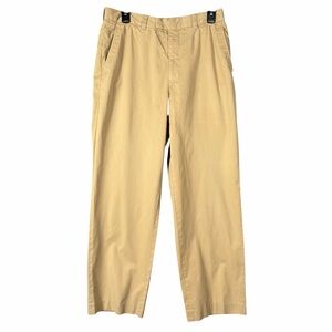 Ermenegildo Zegna Pants Men’s 31x30 Tan Cotton Flat Front Classic Preppy